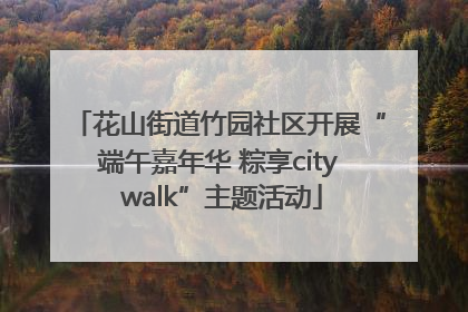 花山街道竹园社区开展“端午嘉年华 粽享city walk”主题活动