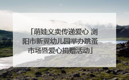 萌娃义卖传递爱心 浏阳市新翼幼儿园举办跳蚤市场暨爱心捐赠活动
