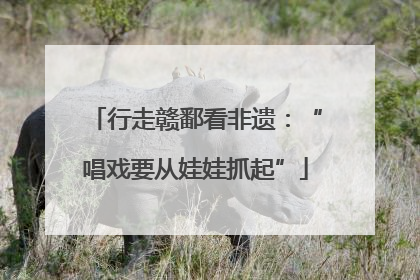 行走赣鄱看非遗：“唱戏要从娃娃抓起”