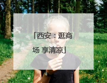 西安：逛商场 享清凉