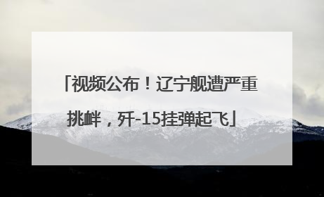 视频公布！辽宁舰遭严重挑衅，歼-15挂弹起飞