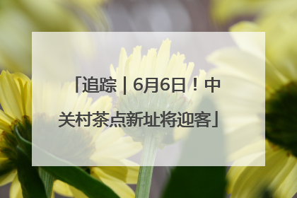 追踪｜6月6日！中关村茶点新址将迎客