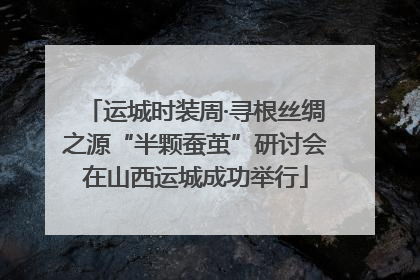 运城时装周·寻根丝绸之源“半颗蚕茧”研讨会在山西运城成功举行