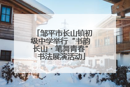 邹平市长山镇初级中学举行“书韵长山・笔舞青春” 书法展演活动