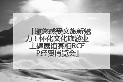 邀您感受文旅新魅力！怀化文化旅游业主题展馆亮相RCEP经贸博览会