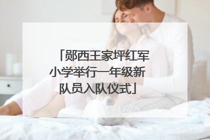 郧西王家坪红军小学举行一年级新队员入队仪式