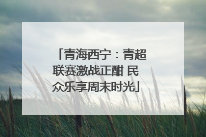 青海西宁：青超联赛激战正酣 民众乐享周末时光
