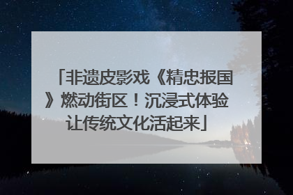 非遗皮影戏《精忠报国》燃动街区！沉浸式体验让传统文化活起来