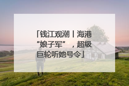 钱江观潮丨海港“娘子军”，超级巨轮听她号令