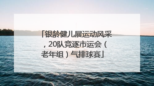 银龄健儿展运动风采，20队竞逐市运会（老年组）气排球赛