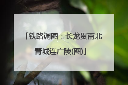 铁路调图：长龙贯南北 青城连广陵(图)