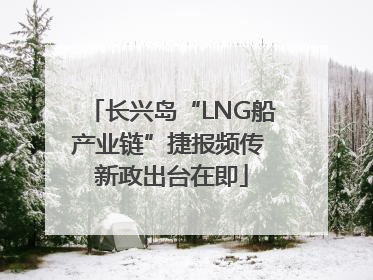 长兴岛“LNG船产业链”捷报频传 新政出台在即