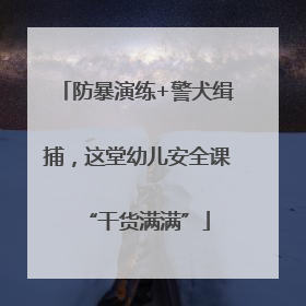防暴演练+警犬缉捕，这堂幼儿安全课“干货满满”