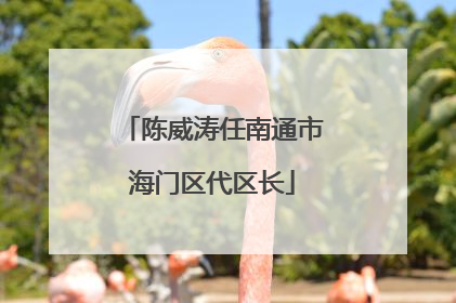 陈威涛任南通市海门区代区长
