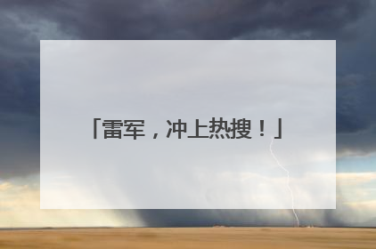 雷军，冲上热搜！