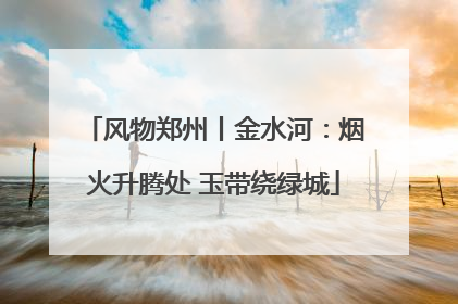 风物郑州丨金水河：烟火升腾处 玉带绕绿城