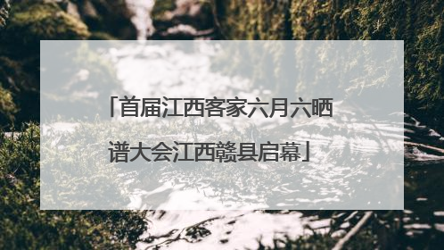 首届江西客家六月六晒谱大会江西赣县启幕