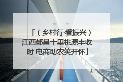 （乡村行·看振兴）江西都昌十里桃源丰收时 电商助农笑开怀