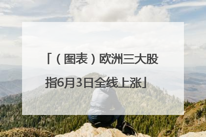 （图表）欧洲三大股指6月3日全线上涨