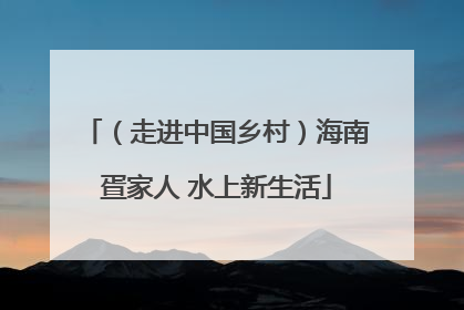 （走进中国乡村）海南疍家人 水上新生活