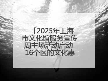 2025年上海市文化馆服务宣传周主场活动启动 16个区的文化惠民活动精彩纷呈
