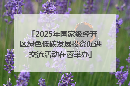 2025年国家级经开区绿色低碳发展投资促进交流活动在蓉举办
