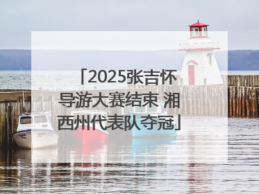 2025张吉怀导游大赛结束 湘西州代表队夺冠