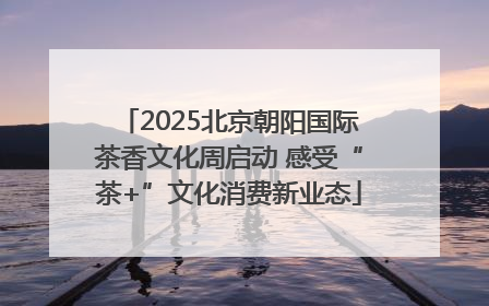 2025北京朝阳国际茶香文化周启动 感受“茶+”文化消费新业态