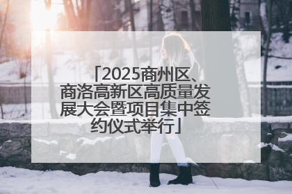 2025商州区、商洛高新区高质量发展大会暨项目集中签约仪式举行
