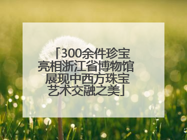 300余件珍宝亮相浙江省博物馆 展现中西方珠宝艺术交融之美